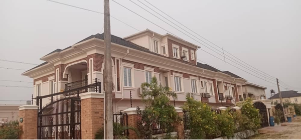 Construction of residential building, at Lagos-Ibadan Express way.